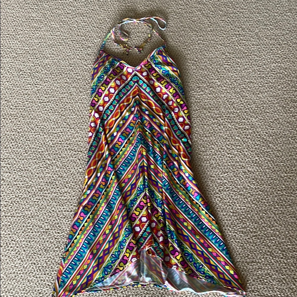 Trina Turk -Colorful Geometric Maxi Dress